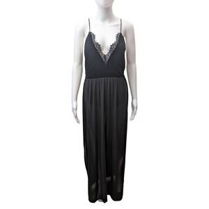 Express Dress Maxi Thigh Slit Lace Holiday Party Wedding Guest Witchy Goth NYE